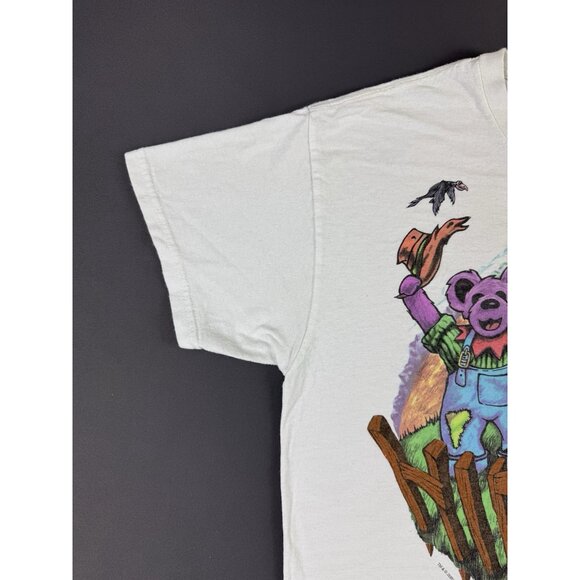 Rare Grateful Dead Liquid Blue Highgate Bear Farm Band Tee Tour Promo Large Art - Picture 4 of 10